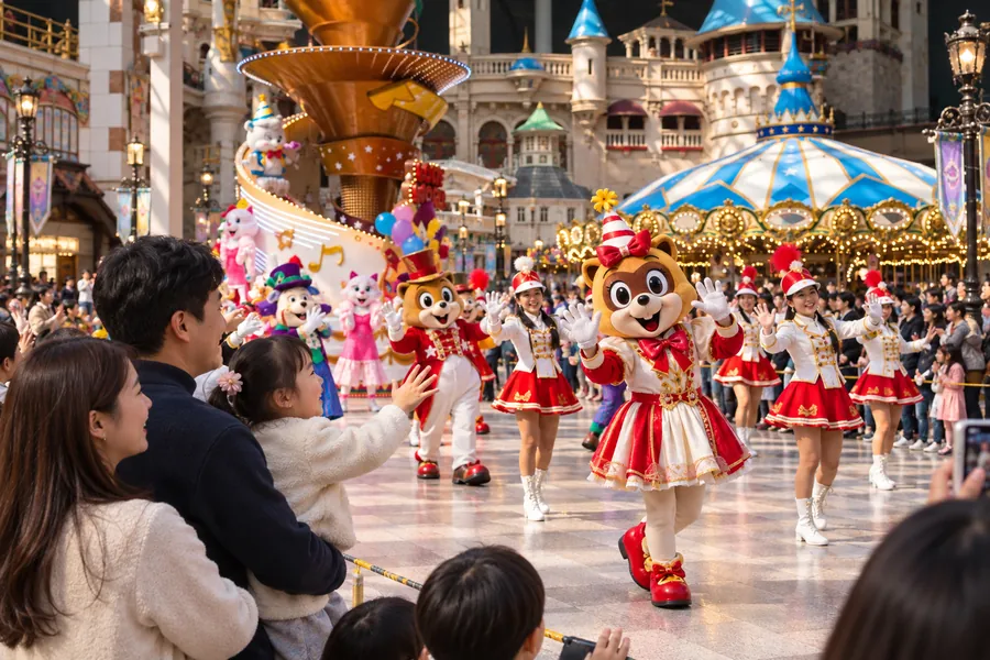 Komidi putar dan wahana anak yang ramah keluarga