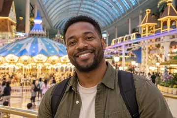 Porträt von James P. in Lotte World