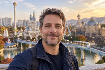 Porträt von Oliver T. in Lotte World